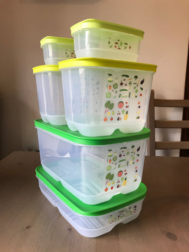 Conjunto de Caixas VentSmart (capacidades: 4,4L + 3x1,8L + 2x375ml)