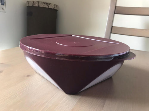 Caixa Mediterrânea 2,5L Bordeaux com purpurinas